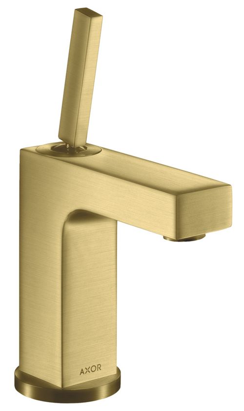 AXOR-HG-AXOR-Citterio-Einhebel-Waschtischmischer-110-mit-Pingriff-und-Zugstangen-Ablaufgarnitur-Brushed-Brass-39010950 gallery number 1